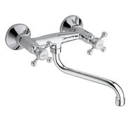 Sapho Antea rubinetto per lavabo a parete cromo 3061