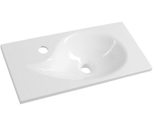 Sapho Aqua lavabo 50.5x25 cm rettangolare da mobile bianco lucida 10053