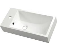 Sapho Ariana lavabo 50x25 cm rettangolare a parete bianco lucida SM012