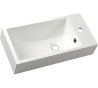 Sapho Ariana lavabo 50x25 cm rettangolare a parete-da appoggio bianco lucida SM016