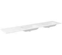 Sapho Aruba lavabo 220x51.5 cm rettangolare da mobile-doppio bianco AR220-B2R
