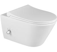 Sapho Avva vaso wc con sedile bidet sospeso senza brida bianco 100315