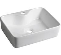 Sapho Balena lavabo 48x37 cm rettangolare da appoggio bianco lucida BH7013
