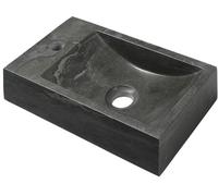 Sapho Blok lavabo 40x22 cm rettangolare a parete-da appoggio antracite opaca 2401-38
