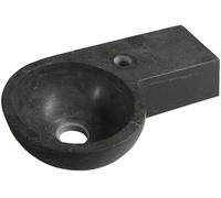 Sapho Blok lavabo 40x23 cm a parete antracite opaca 2401-32
