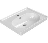 Sapho Brand lavabo 60.2x44.8 cm rettangolare a parete bianco lucida TU0428