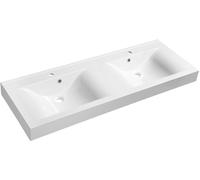 Sapho Flavia lavabo 140x50 cm rettangolare a parete-doppio bianco lucida 68141