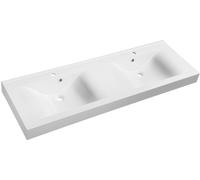 Sapho Flavia lavabo 150x50 cm rettangolare a parete-doppio bianco 68154