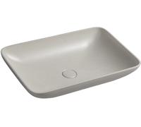 Sapho Infrane lavabo 57x37 cm rettangolare da appoggio marrone/beige opaca AR460