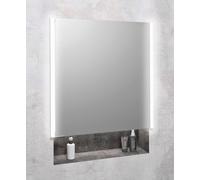 Sapho Integra armadietto 65.2x16.5x70 cm con specchio grigio IN065