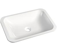 Sapho Japura lavabo 55x36 cm rettangolare da incasso-sottopiano bianco 50135