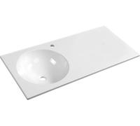 Sapho Juno lavabo 100x47 cm rettangolare a parete bianco lucida JU101