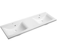 Sapho Luciola lavabo 150x48 cm rettangolare da mobile-doppio bianco lucida 50154