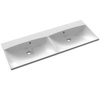 Sapho Maria lavabo 120x46 cm rettangolare da mobile-doppio bianco MA120-0