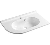Sapho Pulse lavabo 75x45 cm a parete bianco lucida BM658