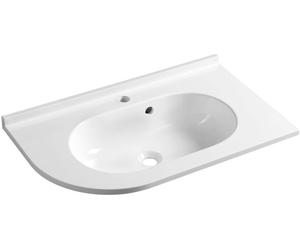 Sapho Pulse lavabo 75x45 cm a parete bianco lucida BM658