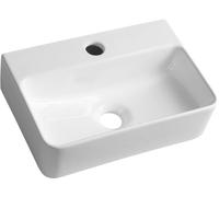 Sapho Small lavabo 36x25 cm rettangolare a parete bianco lucida AR362