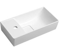 Sapho Smart lavabo 47x24 cm rettangolare a parete-da mobile bianco lucida MX475