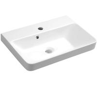 Sapho Thalie lavabo 55x37 cm rettangolare a parete-da mobile bianco lucida TH11055