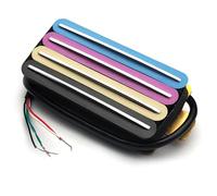 SAPHUE 2-Dual Blade Chitarra Elettrica High Output Track Type Four Coil Humbucker Pickup Rainbow