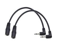 SAPHUE 3.5 Postive Tip Alimentatore Cavi Adattatore Spina per Electro Harmonix Eh DOD Pedali Effetto Chitarra Elettrica 5.5mm 2.1/2.5mm a 3.5mm (1/8″) (confezione da 2 pezzi)