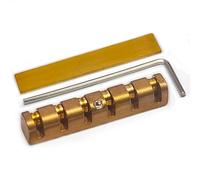 SAPHUE Capotasto di ricambio per chitarra a 6 corde, 43 mm, di precisione, lavorato a CNC, in ottone, regolabile, compatibile con chitarre elettriche Les Paul LP SG Style (ottone, dado)