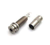 SAPHUE Ottone Chitarra Elettrica Basso 1/4 Pollice Barrel Jack 44.5x16cm Cilindro Ingresso/Uscita Mono Attivo Lungo Filettato Jack Socket Parti e Accessori Chitarra