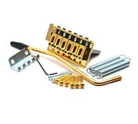 SAPHUE Set ponte tremolo per chitarra Stratocaster per chitarra elettrica Fender Strat Squier (oro, 52,5 mm)