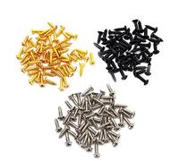 SAPHUE Viti per battipenna per chitarra elettrica e basso, 3 mm, per Fender Strat ST Tele TL Stratocaster Telecaster Gibson LP Les Paul SG, confezione da 150 (colori misti)
