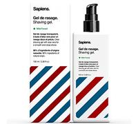Sapiens Barbershop Gel da Barba Trasparente 100ml - Gel Barba Uomo 97% Naturale - Gel Rasatura Barba con Aloe Vera per una Rasatura Ottimale e Precisa della Barba - Prodotto in Francia