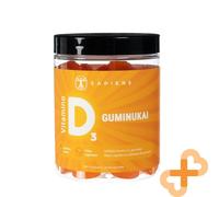 SAPIENS Vitamina D3 60 Gummy Gusto Arancia Supporto Immunitario Supplemento