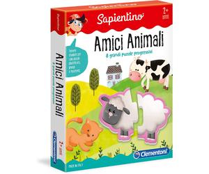 Sapientino Puzzle Amici Animali Gioco Didattico Educativo per Bambini Clementoni
