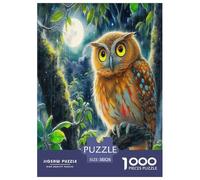 Sapienza del gufo Jigsaw Puzzle Impossibili 1000 Pezzi Animali colorati dei cartoni animati Decorazione Per La Casa. Rilassamento E Intelligence Per Adulti E Bambini Da 12 Anni 38x26cm/1000pcs