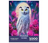 Sapienza del gufo Jigsaw Puzzle Impossibili 1000 Pezzi Animali colorati dei cartoni animati Decorazione Per La Casa. Giochi Rilassamento E Intelligence Per Adulti E Bambini Da 12 Anni 38x26cm/1000pcs