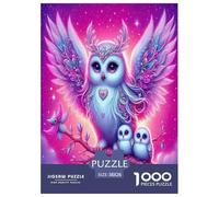 Sapienza del gufo Jigsaw Puzzle Impossible 1000 Pezzi Animali colorati dei cartoni animati Decorazione Per La Casa. Giochi Rilassamento E Intelligence Per Adulti E Ragazzi Da 14 Anni 38x26cm/1000pcs