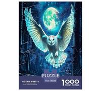 Sapienza del gufo Jigsaw Puzzle Impossible 1000Pcs Animali colorati dei cartoni animati Decorazione Per La Casa. Rilassamento E Intelligence Per Adulti E Bambini Da 12 Anni 38x26cm/1000pcs