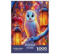 Sapienza del gufo Puzzle Impossibili 1000Pcs Animali colorati dei cartoni animati Decorazione Per La Casa. Giochi Rilassamento E Intelligence Per Adulti E Ragazzi Da 14 Anni 38x26cm/1000pcs