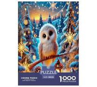 Sapienza del gufo Puzzle Impossible 1000 Pezzi Animali colorati dei cartoni animati Decorazione Per La Casa. Rilassamento E Intelligence Per Adulti E Bambini Da 12 Anni 38x26cm/1000pcs