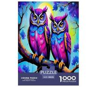 Sapienza del gufo Puzzle Impossible 1000 Pezzi Animali colorati dei cartoni animati Decorazione Per La Casa. Rilassamento E Intelligence Per Adulti E Ragazzi Da 14 Anni 38x26cm/1000pcs