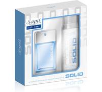 Sapil Solid - Eau de Toilette and Deodorant Spray For Men - Evokes Power and Sensuality - Open with Fresh and Citrus Notes - Beautiful Giftset Box - Perfect for Gift Giving Occasion- 2 pz