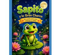 Sapito y la Gran Charca: Un cuento infantil para colorear sobre valentía, amistad y aventuras mágicas