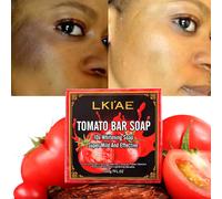Sapone a barra naturale fatto a mano profumato alla frutta di pomodoro di marca LKIAE, per viso, corpo, sbiancamento, controllo dell'olio, illumina, restringere i pori, 200 g
