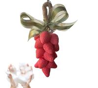 Sapone a forma di fragola per la cura della pelle, detergente per fulmine decorativo estetico con effetto idratante, saponi per il corpo a mano