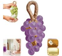 Sapone a forma di grappa, sapone a forma di grappa, sapone decorativo aromatico da bagno e a mano, regalo unico per la decorazione della casa, uomo e donna (1, viola)