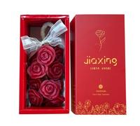 Sapone a forma di rosa su corda, sapone decorativo per lavaggio a mano, barra a forma di grappolo di rose, elegante design floreale, accento da appendere al bagno, per casa, hotel, appartamento, bagno