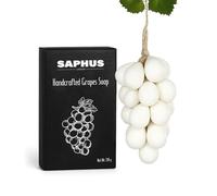 Sapone a forma di uva, barra di processo naturale a freddo per bagno e corpo, sapone decorativo regalo in elegante confezione regalo, bianco