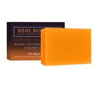 Sapone Acido Kojico per Viso e Corpo Vitamina C Sapone Iperpigmentazione Sapone Curcuma Idratante Antiacne Macchie Nere, Puntoni Con Sacchetto di Sapone a Rete (1 Pezzo)
