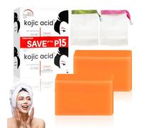 Sapone acido kojico, Skin Lightening Kojic Acid Soap, crema viso acido kojico, 2 bar Kojic Acid Soap - 65 g, originale Kojic Acid Face Cream, punti neri e macchie scure Rimuovere