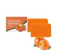 Sapone al Cachi Kakishibu, Saponi Naturali Detergenti Delicati, Panetta Antiodore, Sapone Fatto a Mano per il Controllo degli Odori, Profumo Fresco Adatto ai Viaggi per Donna e Uomo (2PCS)