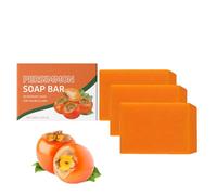 Sapone al Cachi Kakishibu, Saponi Naturali Detergenti Delicati, Panetta Antiodore, Sapone Fatto a Mano per il Controllo degli Odori, Profumo Fresco Adatto ai Viaggi per Donna e Uomo (3PCS)